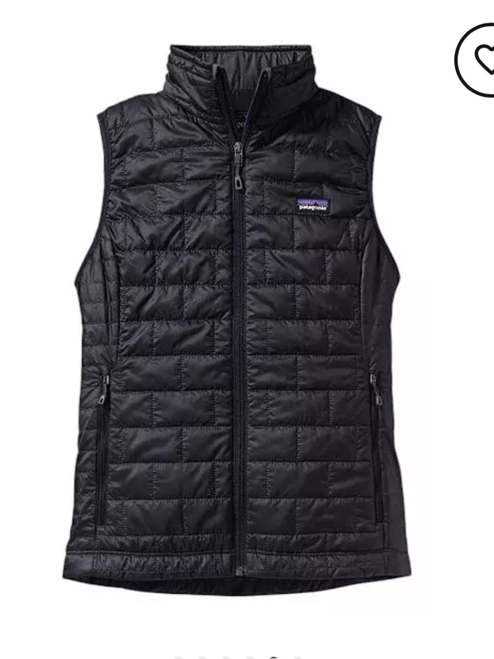 VGUC Patagonia Nano Puff Insulated Vest. Color is Black. Size XL